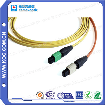 Patchcord óptico da fibra multimodo de MPO / MTP 12fibers